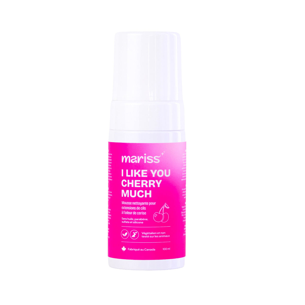 Shampoing pour cils et visage 100ml – Mariss – Cerises