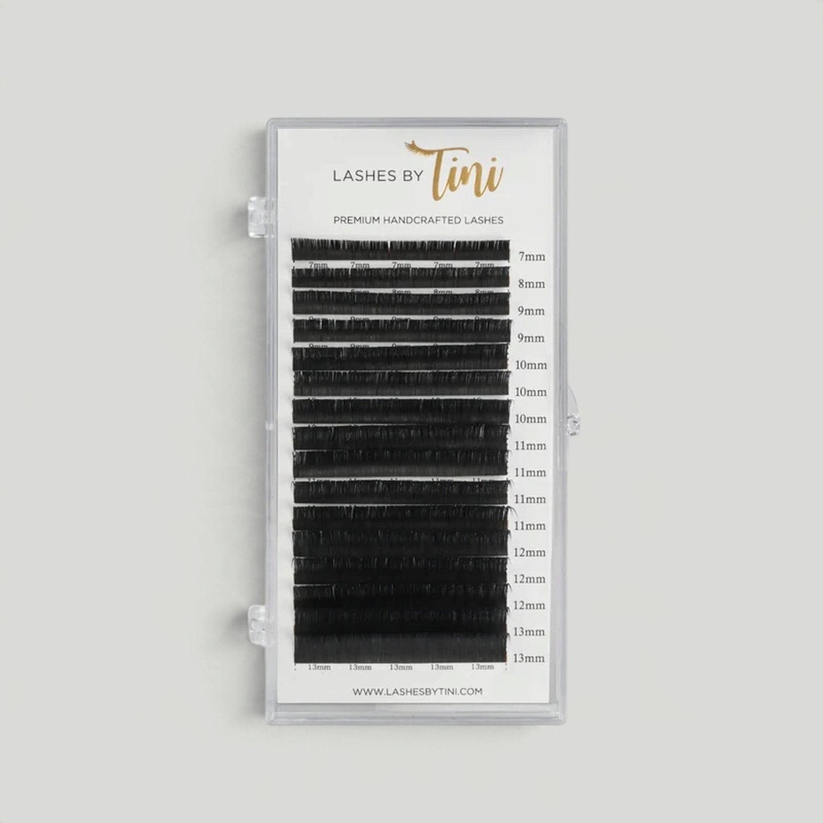Collection cils plats/flat courbe CC - Noir mat – Lashes by Tini