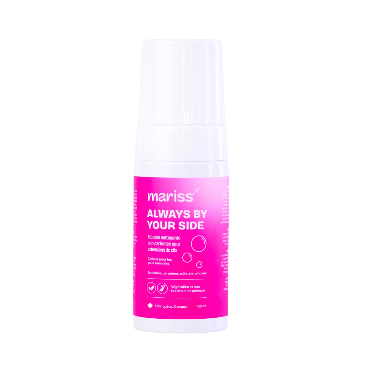 Shampoing pour cils et visage 100ml – Mariss – Sans odeur